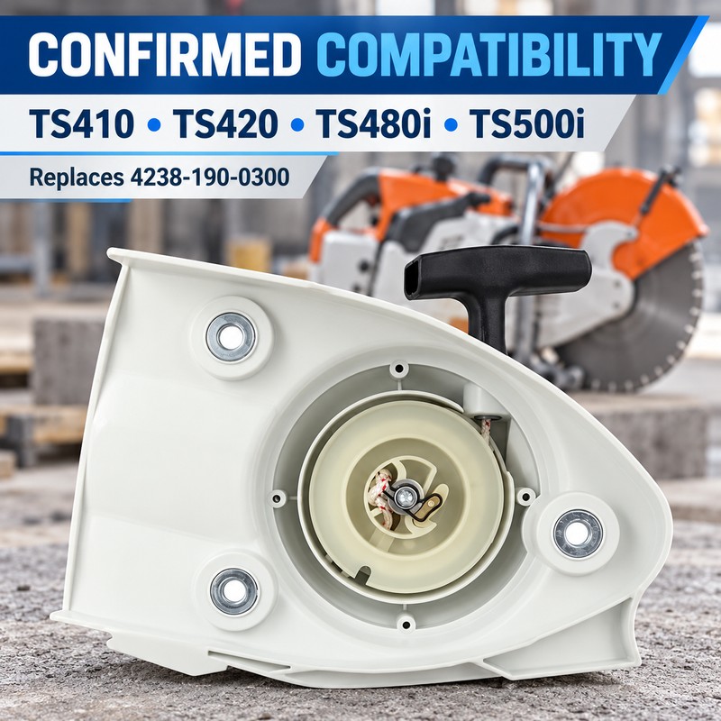 4238-190-0300 Recoil Starter with 2m Spare Pull Cord for TS410