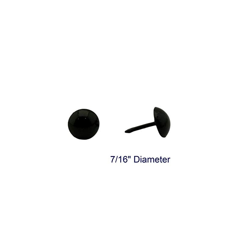 Super Sewing Supplies for C.S. Osborne 1000 Pcs 7/16" Black