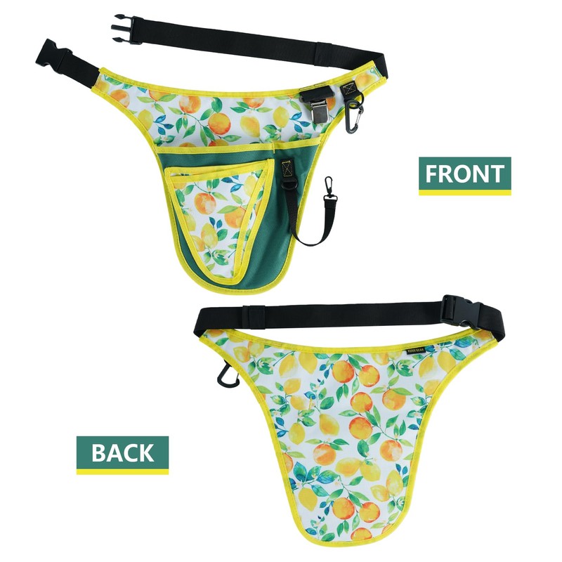 KUNN Garden Tool Belt for Women,Waist Pouch Apron with Pockets