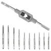 QWORK Micro Taps Bit Set - 10 Pcs M1-M3.5 HSS
