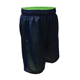 Andrew Scott Boys Active Performance Mesh Style Basketball Sport Shorts, Black, X-Large