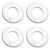 sourcing map Wall Split Flange, Stainless Steel Round Escutcheon Plate