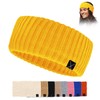 Ladies Extra Wide Headband Warm Knitted Headband Soft Cotton Ear