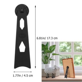 12pcs Backing Desktop Stand,Picture Frame Support, desktop stand Simple Frame Pedestal Holder crystal Frame Easel Back Tool Stand Arts & Crafts Easels Crystal Holder PVC Display Racks Picture Holder Set up(Black）