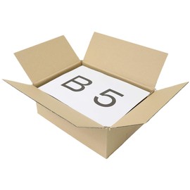 Earth Cardboard ID0407 Cardboard, 60 Sizes, 10 Pieces, 10.6 x 7.9 x 3.9 inches (270 x 200 x 100 mm), Cardboard, 2.4 inches (60 cm), B5, Shallow Type, Packing