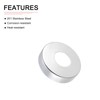DTGN 80x19mm(DxT) Round Escutcheon Plate - Good for Bathroom Kitchen