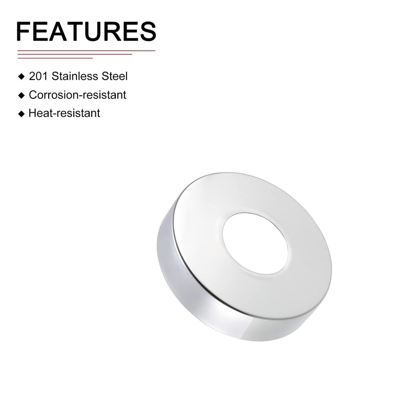 DTGN 80x19mm(DxT) Round Escutcheon Plate - Good for Bathroom Kitchen
