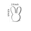 Keewah Easter Bunny Rabbit Face Cookie Cutter, 4.8”, Stainless Steel