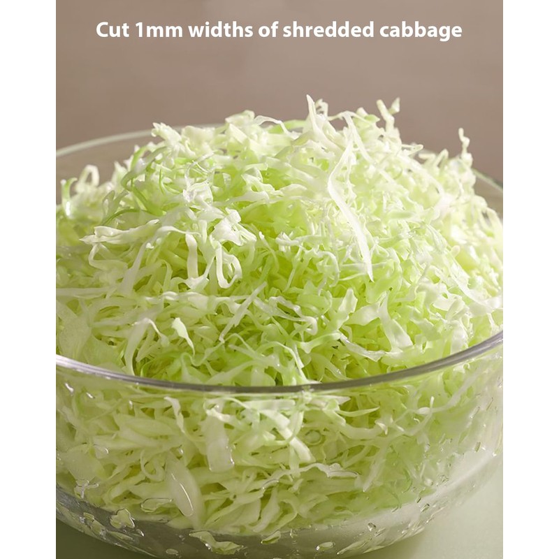 Kitchen Mandoline Vegetable Slicer, Potato Veg Slicer with Cleaning Brush,