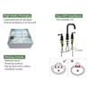 Matte Black 8 Inch Widespread Bathroom Sink Faucet 3 Holes
