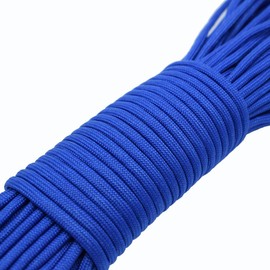 100ft Type III 7 Strand Core Paracord 550 Parachute (1# Blue)