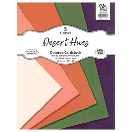 Accent Design Paper Accents Cardstock Variety Pack 8.5x11" 40 Sheets – Desert Hues Colored Cardstock, Card Stock, Construction Paper for Scrapbooking, DIY, and Art Projects