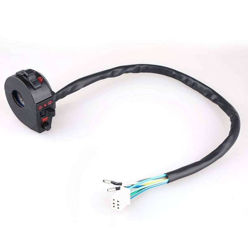 Motorcycle Left Switch, 7/8" Motorcycle Left Switch Handlebar Control Horn