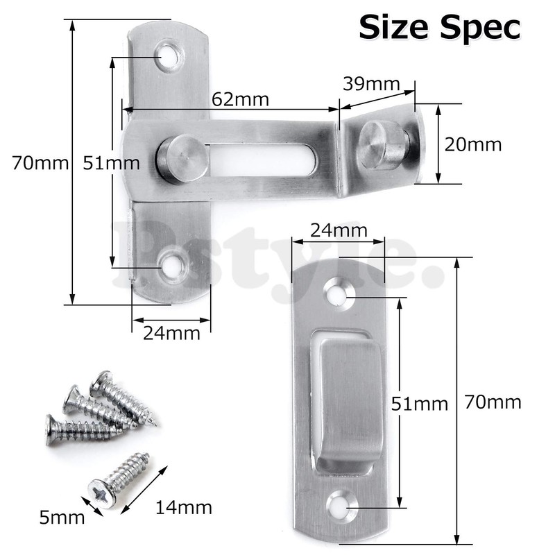 Pstyle. Sliding Door Sliding Door Lock Right Angle Aftermarket PST-052