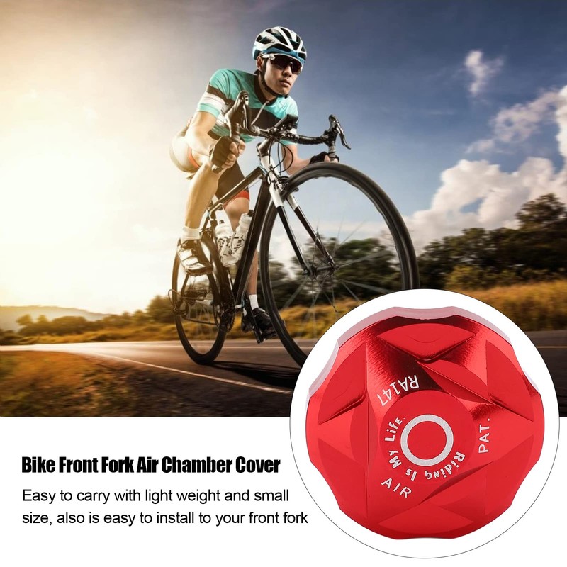SUNGOOYUE Bicycle Valve Cover, Aluminium Alloy MTB Front Fork Caps