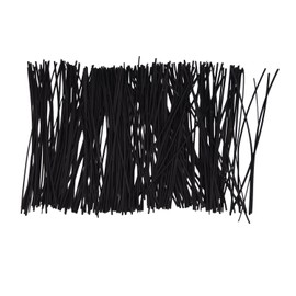 Sunmns Sunmns 250 Piece Metallic Twist Cable Cord Wire Ties Reusable Fastening (6 Inch, Black)