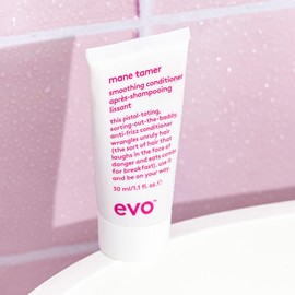 evo Mane Tamer Smoothing Shampoo - Cleans, Smooths, & Strengthens Hair - Reduces Frizz - Travel Size, 30ml / 1.01fl.oz