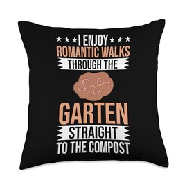 Worm Farming Funny Composting Earthworm Vermicompost Throw Pillow