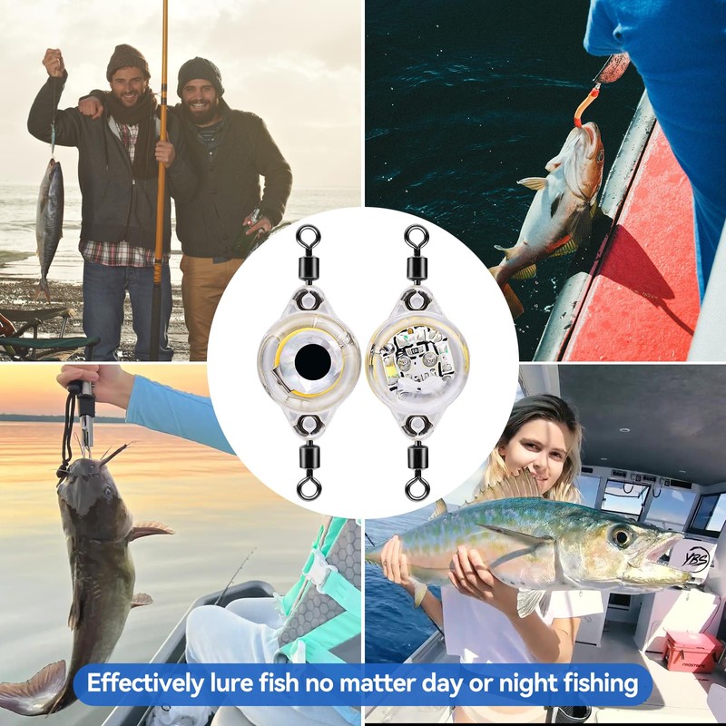 DunkTeam Deep Sea Fishing Lures Underwater Fishing Light Deep Drop