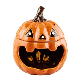 Mud Pie Open Candy Container, Pumpkin, 6" x 4.75"