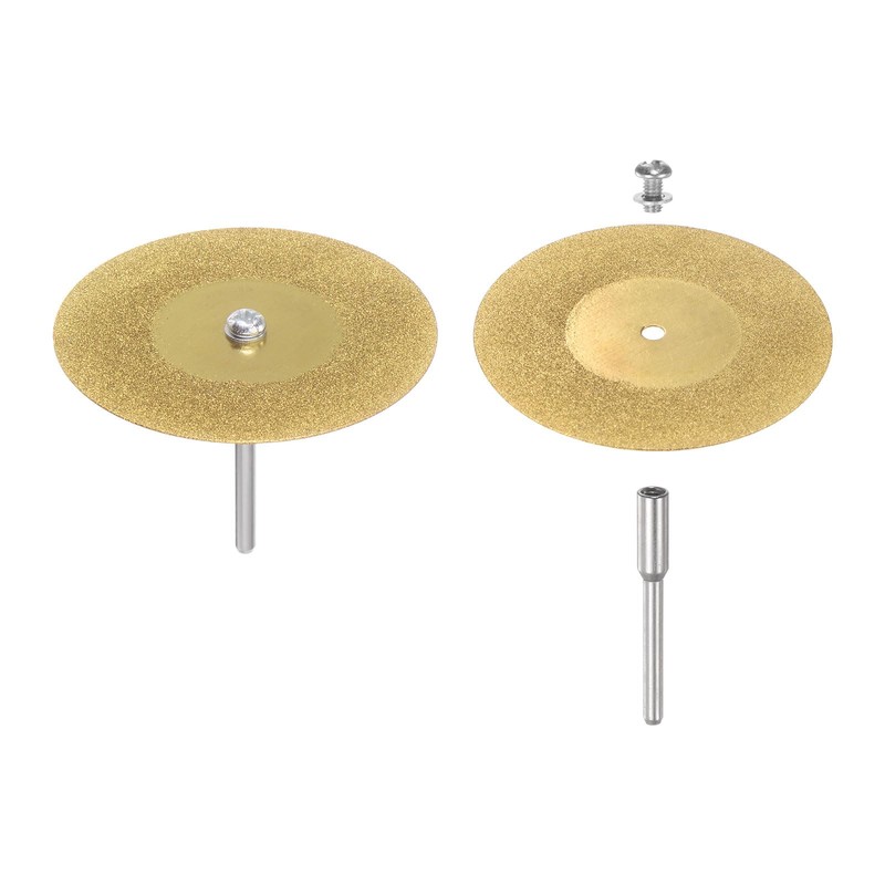 sourcing map 10pcs Diamond Cutting Wheel 50mm Titanium Coating Cut