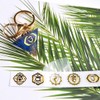 GUMEI 7 Chakra Copper Energy Tower Orgonite Stickers DIY Pyramid