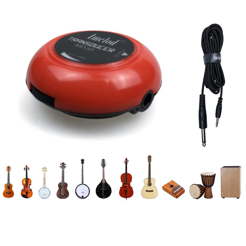 Imelod Guitar Pickup Contact Microphone Transducer for Guitar Ukulele Violin