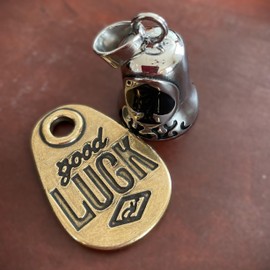 Tsutael Happiness Journey Guardian Bell Biker Bell Amulet Key Chain Ride Bell Ride Bell Rider Bell (Spade)