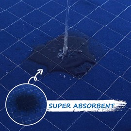 Bed Pads Washable Large 34'' x 36''(2 Pack), Waterproof Incontinence Under Pads for Adults and Kids, Reusable Sheet Pad Protector, Navy