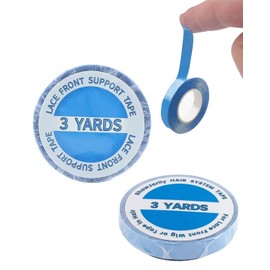 KEMUZ 2 Rollen Tape Extensions Kleber, Tapes Klebestreifen Extensions Langanhaltendes Klebriges Tape,klarer doppelseitiger Klebeband für die vordere Perücke And Tape Extensions(0,8 cm * 3 Yards)