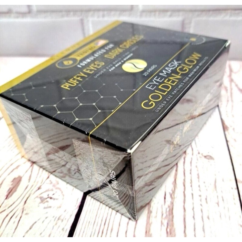 Dermora Golden-Glow Eye Mask For Puffy Eyes & Dark Circles