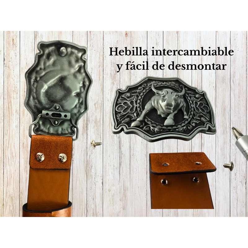 Cinturon Vaquero Toro (110 Mediano)