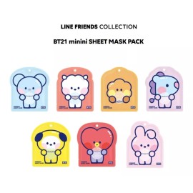 Line Friends Mascarilla Facial Bt21 Minini Line Friends Original Korea