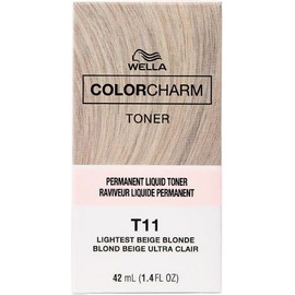 WELLA Color Charm T11Lightest Beige Blon Toner 2 pcs w/Color Charm 20V Dev 3.6oz