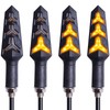 Kinstecks 4PCS Motorcycle Turning Indicators Flowing Turn Signal Lights 12V