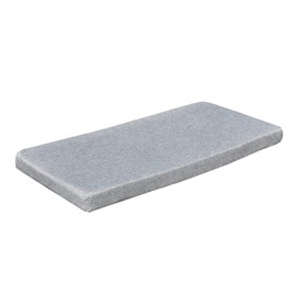 Bay Window Seat Cushions Indoor Furniture 48x14 Inch No Slip Washable Kitchen Dining Bench Cushion with Zipper, Light Grey