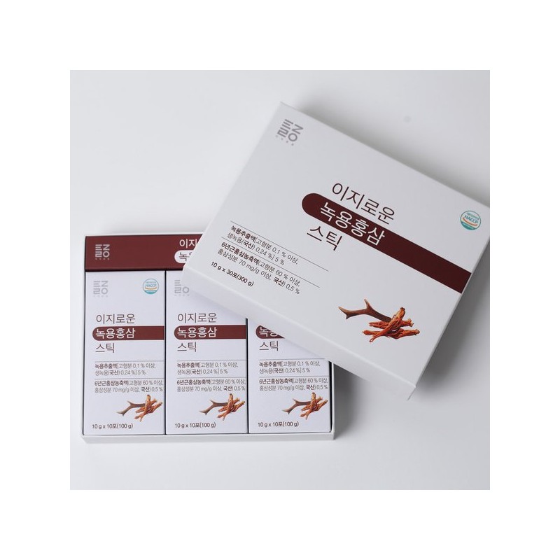 동서웰빙 이지로운 녹용홍삼 스틱 10g 60포 (선물형) Dongseo Wellbeing Easy