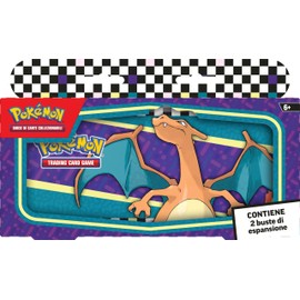 Pokémon Charizard School Pencil Case (One Pencil Case and Two Expansion Packs) Italian Edition, Multicoloured, cartoonish