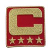 Red Captain C Patch (All Gold) Sewing On for Jersey