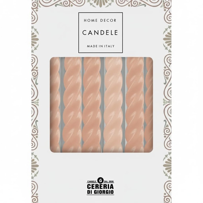 Cereria Di Giorgio - 6 Candele Tortiglione - Ø 2.2