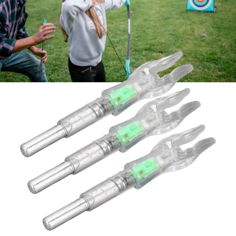 3PCS Lighted Nocks for Arrows Plastic Auto Lighting Archery Arrow