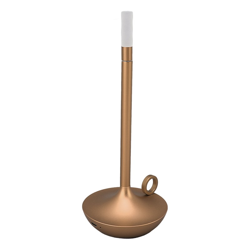Cordless Table Lamp Innovative Candle Shape 3 Levels Brightness Dimmable