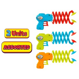 JA-RU Robot Arm Claw Grabber Gun (2 Toy Assorted) 12 Inch Long Reach. Reacher Grabber Pickup Tool Kids Toys. 5614-2p