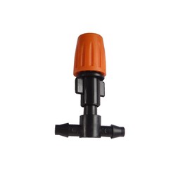 Daycount Pack of 10 Automatic Watering Mini Adjustable Atomizing Nozzle Irrigation Drippers 360 Degree Emitter Drip System Orange Nozzle