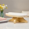 DE-LIANG Tailors Ironing Board with Pine Wood Base, Cotton Cover