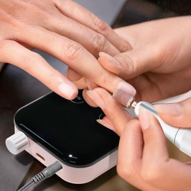 Professional Electric Nail Drill Machine,45000RPM Portable Rechargeable Efile Nail Drill Cordless,Electric Nail File Kit for Women (Pink)