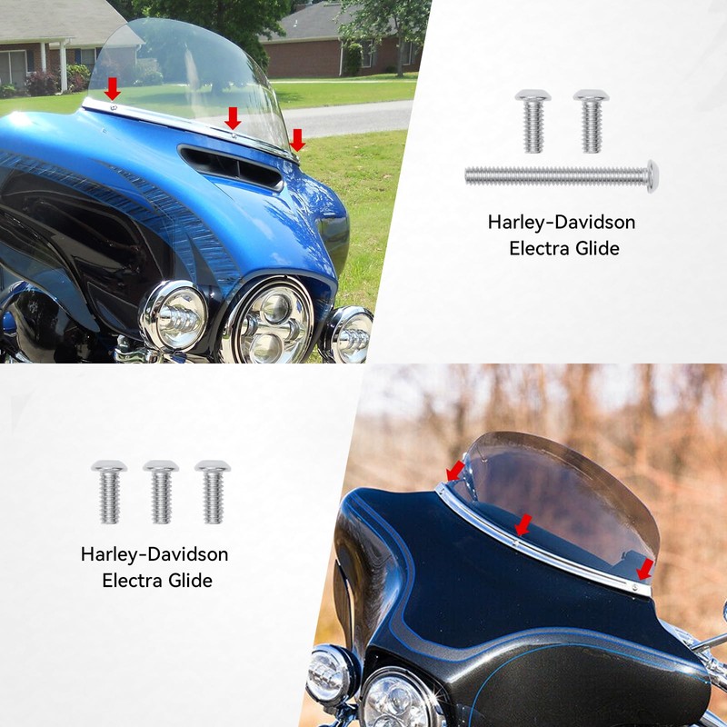VGMOTO 39PCS Motorcycle Batwing Inner Fairing Bolt Kit - Stainless