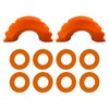 Wevdn D Ring Shackle Isolators Washers Kit, Rubber Shackle Isolators