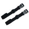 Webbing Strap with Quick Release Buckle, Pack of 2 (Black,