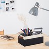 GhvyenntteS Storage Baskets for Organizing, Fabric Storage Bins with Leather